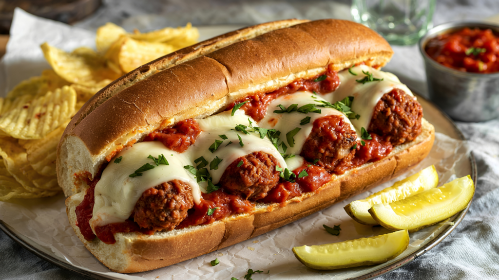 Cheesy Meatball Subs