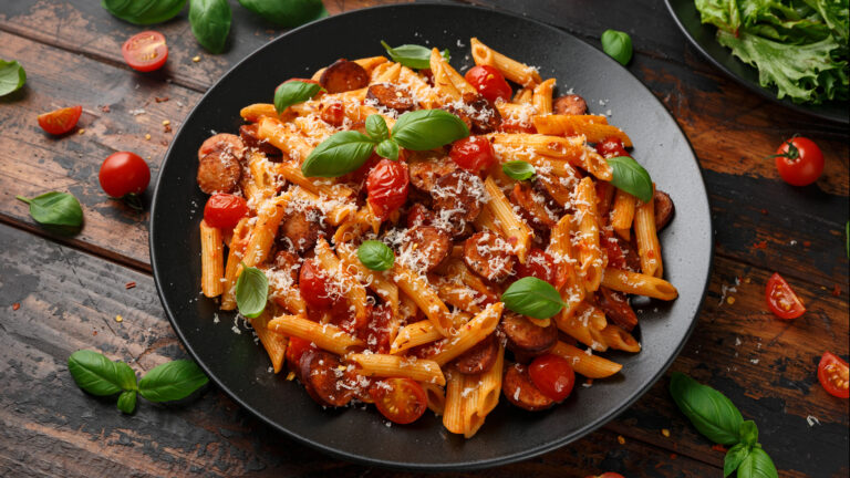 Creamy Tomato & Chorizo Pasta
