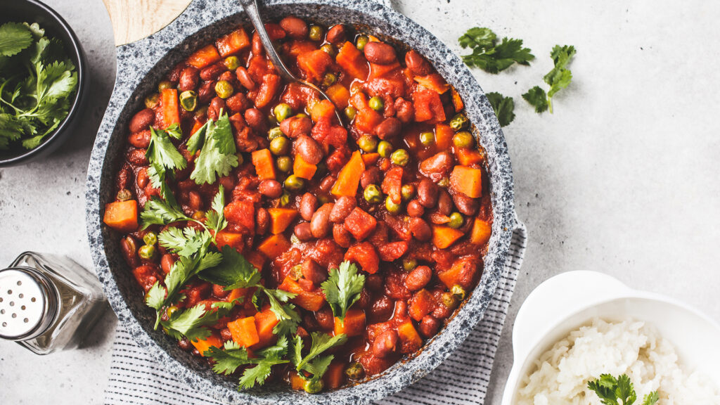 Three Bean Vegetarian Chili